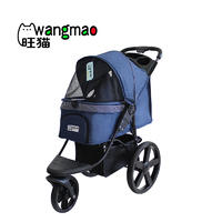 Luxury pet stroller with big wheels for dogs outdoor travel