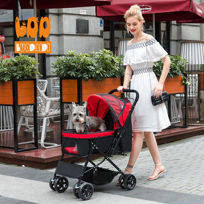 China manufacturer low price 4 wheels dog stroller