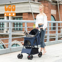 4 wheel pet stroller for medium dog SP02