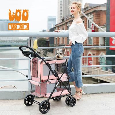 2 in 1  double pet stroller for dogs