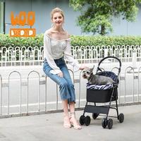Pet stroller for small dogs cheap pet trolley parts